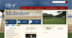 Desktop Screenshot of city-of-muleshoe.com
